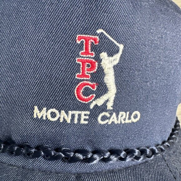 Vintage TPC Monte Carlo Golf‎ Hat Players Club Embroidered New Era Pro Model USA - Picture 2 of 8